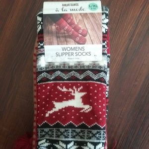 Muk Luks A La Mode Slipper Socks Size 8-10 Women